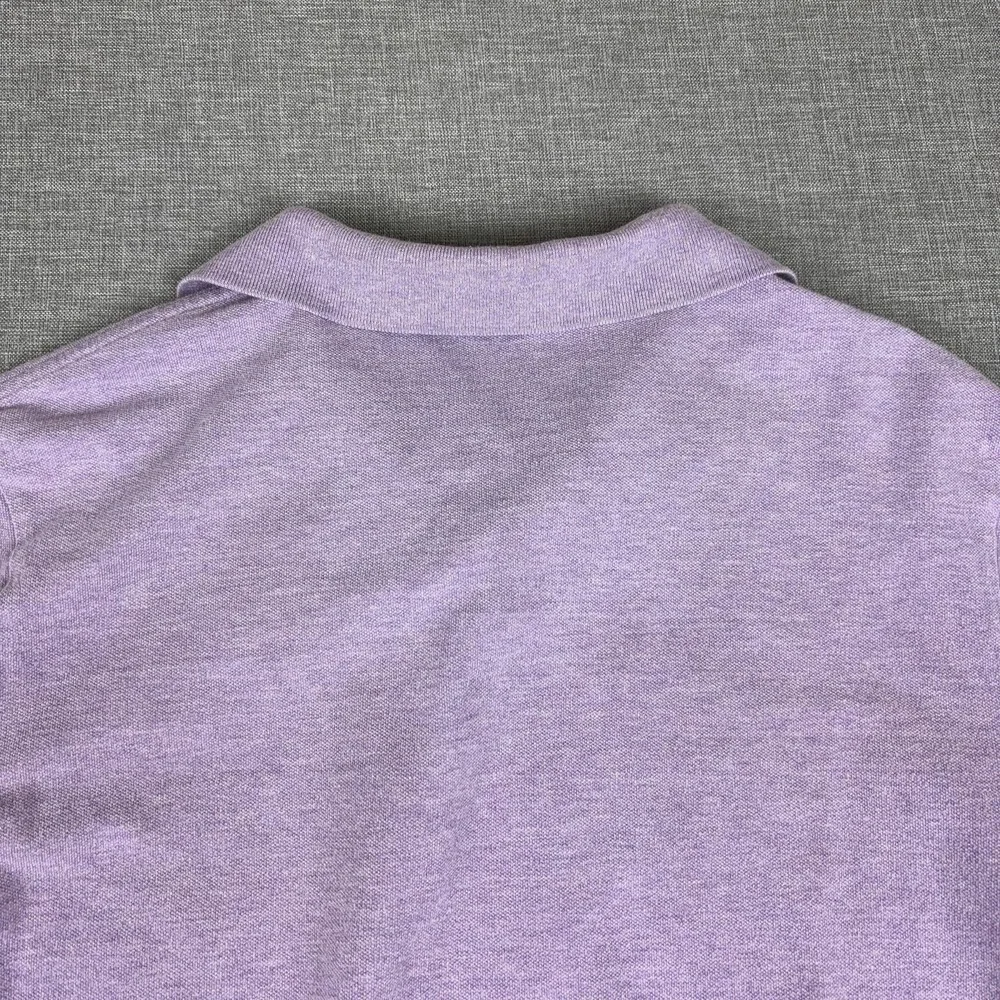 Polo Ralph Lauren Polo Shirt Mens L Purple Classic Fit Cotton Short Sleeve Logo